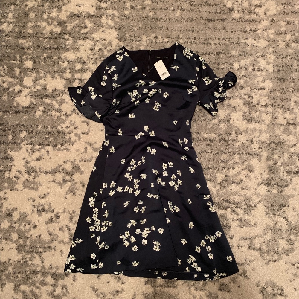 Banana Republic Navy Floral Dress
